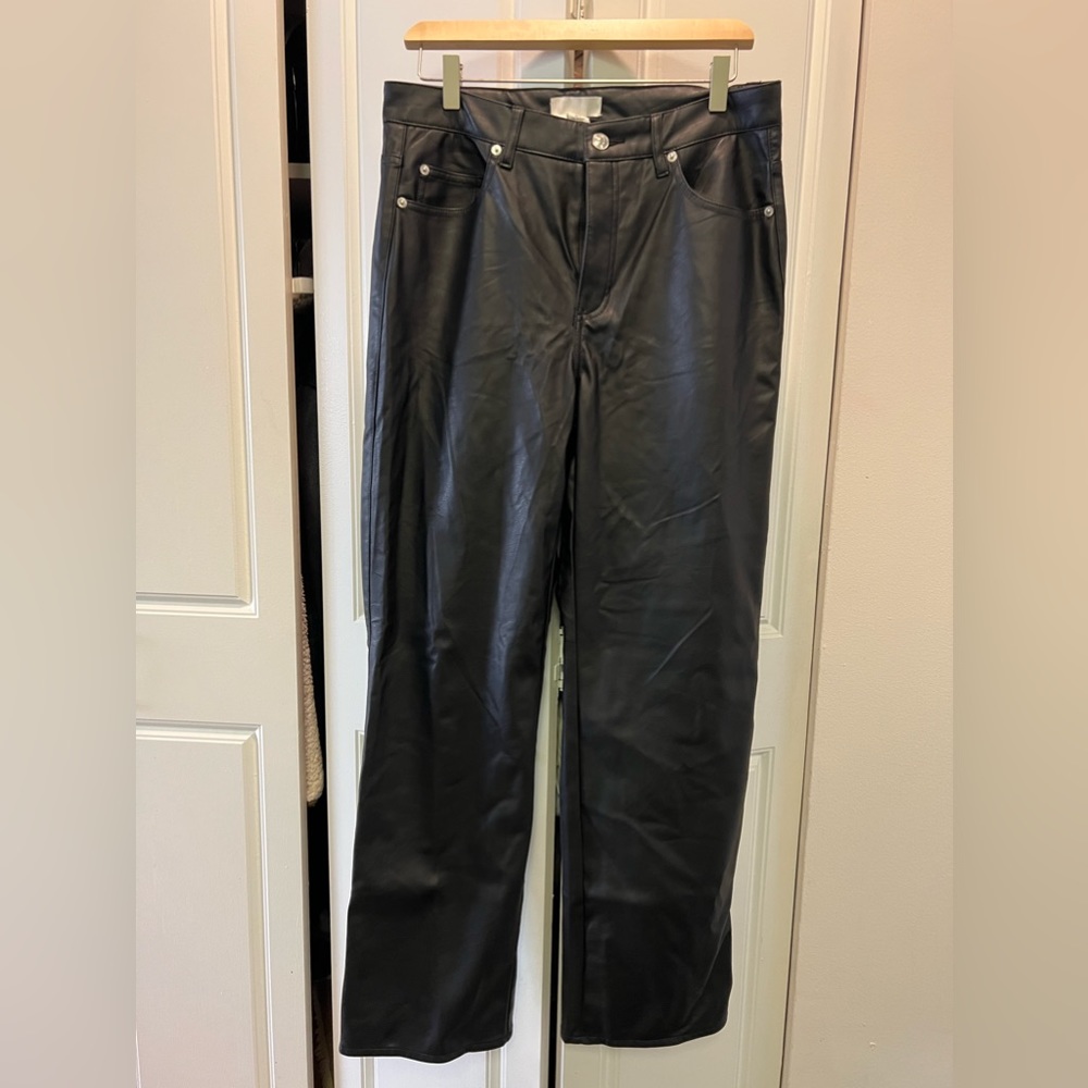 Vegan leather pants from H&M. Size US 12. New with tags.